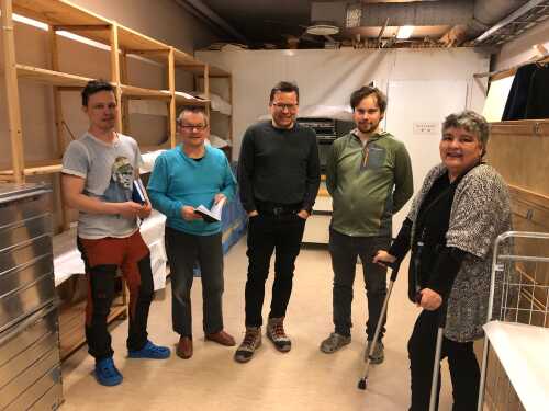 Árran er i gang med forberedelsene. Like etter påsken var det befaring i museumsmagasinet for å p